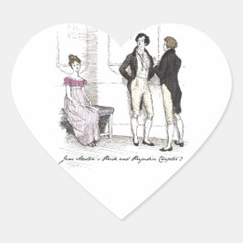 Niet goed genoeg, Jane Austen Pride & Prejudice Hart Sticker