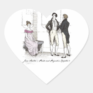 Niet goed genoeg, Jane Austen Pride & Prejudice Hart Sticker