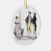 Niet goed genoeg, Jane Austen Pride & Prejudice Keramisch Ornament (Rechts)