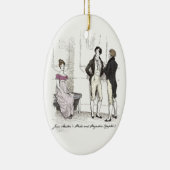 Niet goed genoeg, Jane Austen Pride & Prejudice Keramisch Ornament (Rechts)