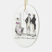 Niet goed genoeg, Jane Austen Pride & Prejudice Keramisch Ornament (Links)