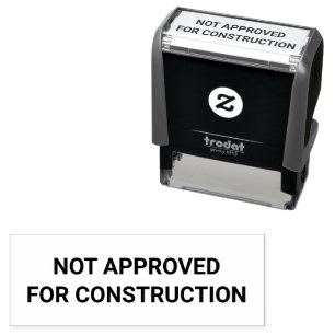 Niet goedgekeurd voor de bouw zelf-inkt stempel