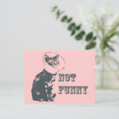 Niet Grappig Briefkaart (Staand voorkant)
