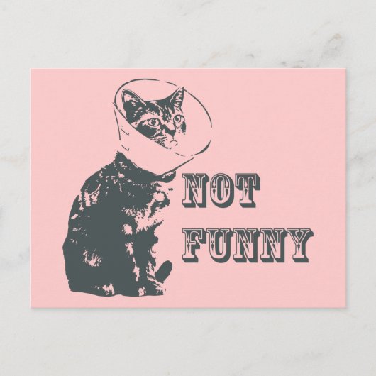 Niet Grappig Briefkaart (Voorkant)