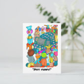 Niet grappig! briefkaart (Staand voorkant)