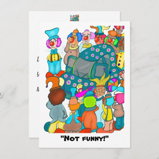 Niet grappig! Enkele kaart (Voorkant / Achterkant)
