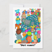 Niet grappig! Enkele kaart (Voorkant)