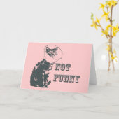 Niet grappig kaart (Gele Bloem)