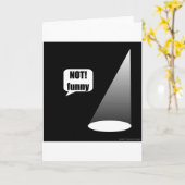 Niet grappig kaart (Gele Bloem)