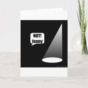 Niet grappig kaart