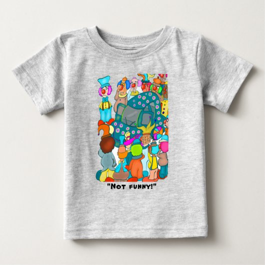 Niet Grappig! T-shirt voor baby jongens (Voorkant)