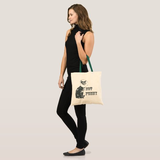 Niet grappig tote bag (Voorkant (model))