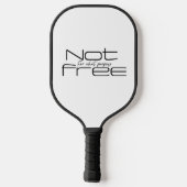 Niet gratis pickleball paddle (Achterkant)