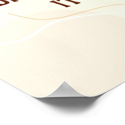 Niet grootte maar richting poster (Hoek)