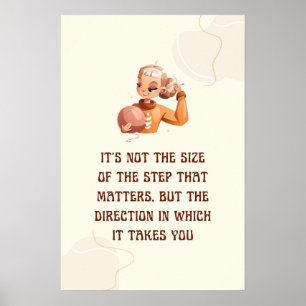 Niet grootte maar richting poster