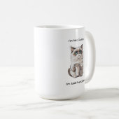 Niet Grumpy Cat Humor Koffiemok (Voorkant rechts)