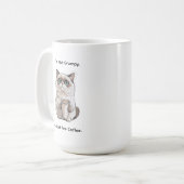 Niet Grumpy Cat Humor Koffiemok (Voorkant links)