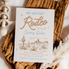 Niet haar eerste Rodeo Baby shower Kaart