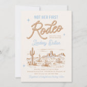 Niet haar eerste Rodeo Baby shower Kaart (Voorkant)