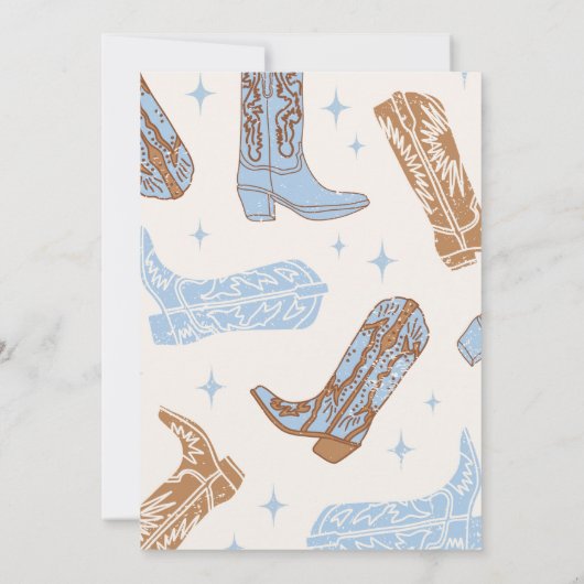 Niet haar eerste Rodeo Baby shower Kaart (Achterkant)