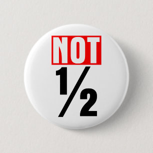 Niet half ronde button 5,7 cm