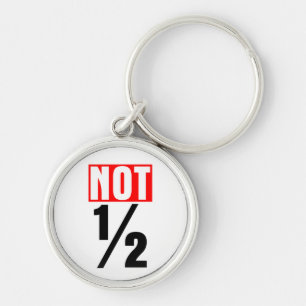 Niet half sleutelhanger