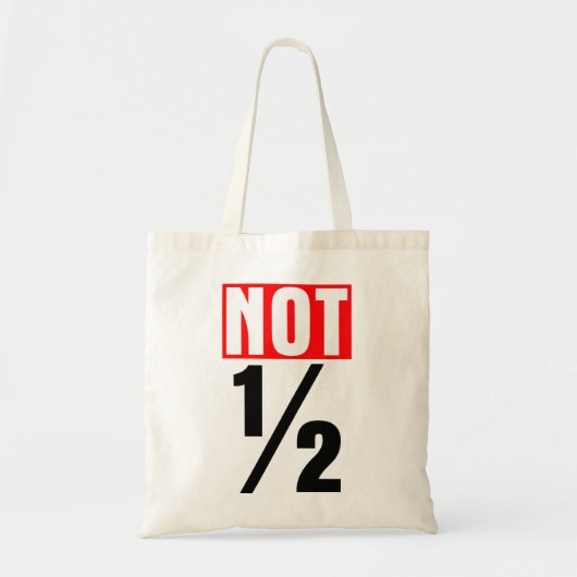 Niet half tote bag (Voorkant)