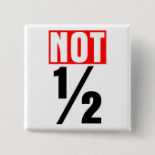 Niet half vierkante button 5,1 cm (Voorkant)