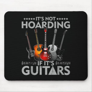 Niet hamsteren als gitarren vintage illustratie muismat