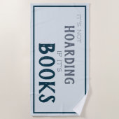 Niet hamsteren als het boeken zijn Grappige boeken Strandlaken (Voorkant)