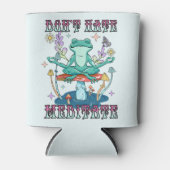 "Niet haten, mediteren" | Vreedzame kikker en bloe Blikjeskoeler (Voorkant)