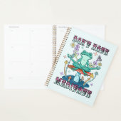 "Niet haten, mediteren" | Vreedzame kikker en bloe Planner (Display)
