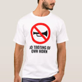 Niet helemaal het teken: geen tand van de eigen ho t-shirt (Voorkant)
