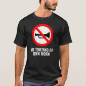 Niet helemaal het teken: geen tand van de eigen pa t-shirt (Voorkant)