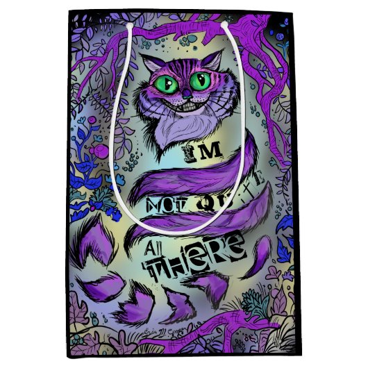 Niet helemaal hier, Crazy Cat Medium Cadeauzakje (Voorkant)