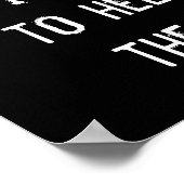 Niet helpen, Funny Inspirerend Wisdom Poster (Hoek)