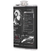 Niet herkend - Techno-Brutalist Streetwear Design Heupfles (Links)