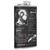 Niet herkend - Techno-Brutalist Streetwear Design Heupfles (Rechts)