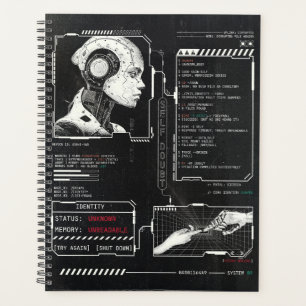 Niet herkend - Techno-Brutalist Streetwear Design Planner