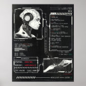 Niet herkend - Techno-Brutalist Streetwear Design Poster (Voorkant)