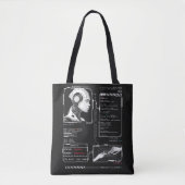 Niet herkend - Techno-Brutalist Streetwear Design Tote Bag (Voorkant)
