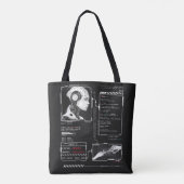 Niet herkend - Techno-Brutalist Streetwear Design Tote Bag (Achterkant)
