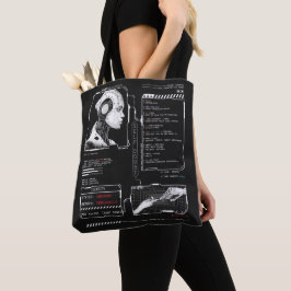 Niet herkend - Techno-Brutalist Streetwear Design Tote Bag