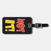 Niet het Bagagelabel Bag Black (Voorkant horizontaal)