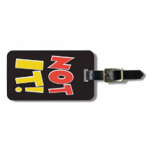 Niet het Bagagelabel Bag Black