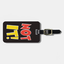 Niet het Bagagelabel Bag Black