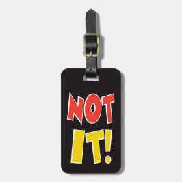Niet het Bagagelabel Bag Black