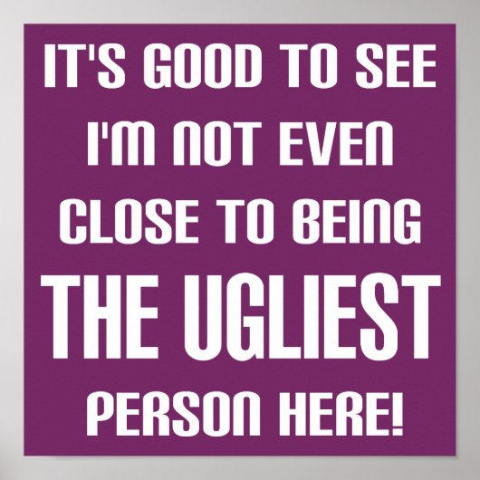 Niet het lelijkste Poster. Poster (Voorkant)