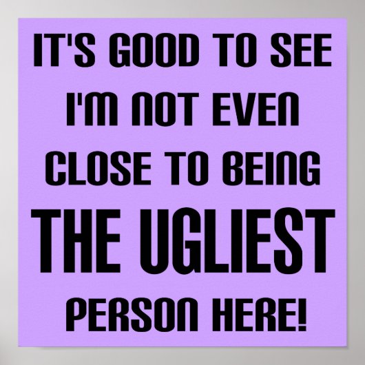 Niet het lelijkste Poster. Poster (Voorkant)