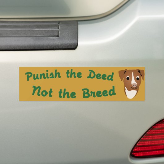 Niet het ras bumpersticker (Op auto)